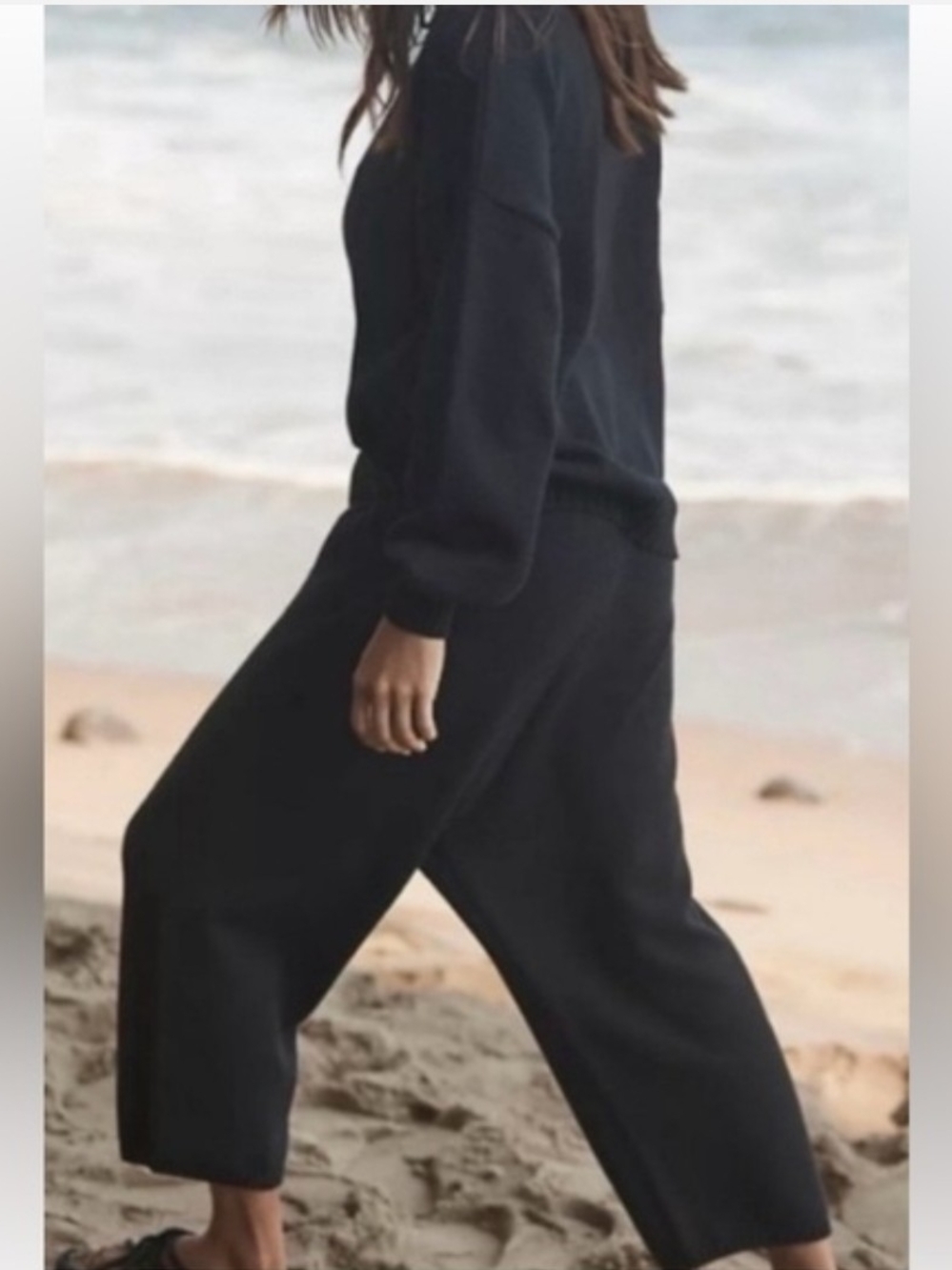 Free People Beach Gio Sweater Set Harem Knit Pants & Crewneck Top - Size XS - Picture 1 of 12